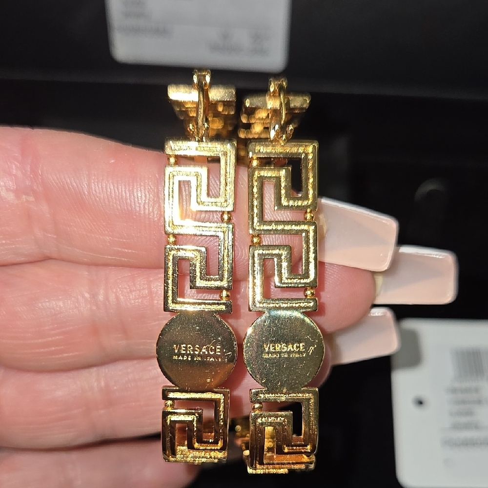 Versace Gold Earrings - Picture 3 of 5